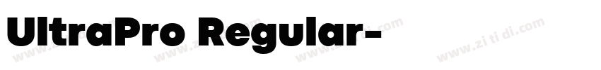 UltraPro Regular字体转换